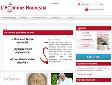 Tablet Screenshot of hommenouveau.fr